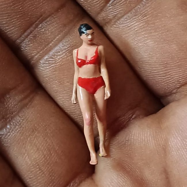 Scale 1:64 Girl Bikini Dress Swim Miniature