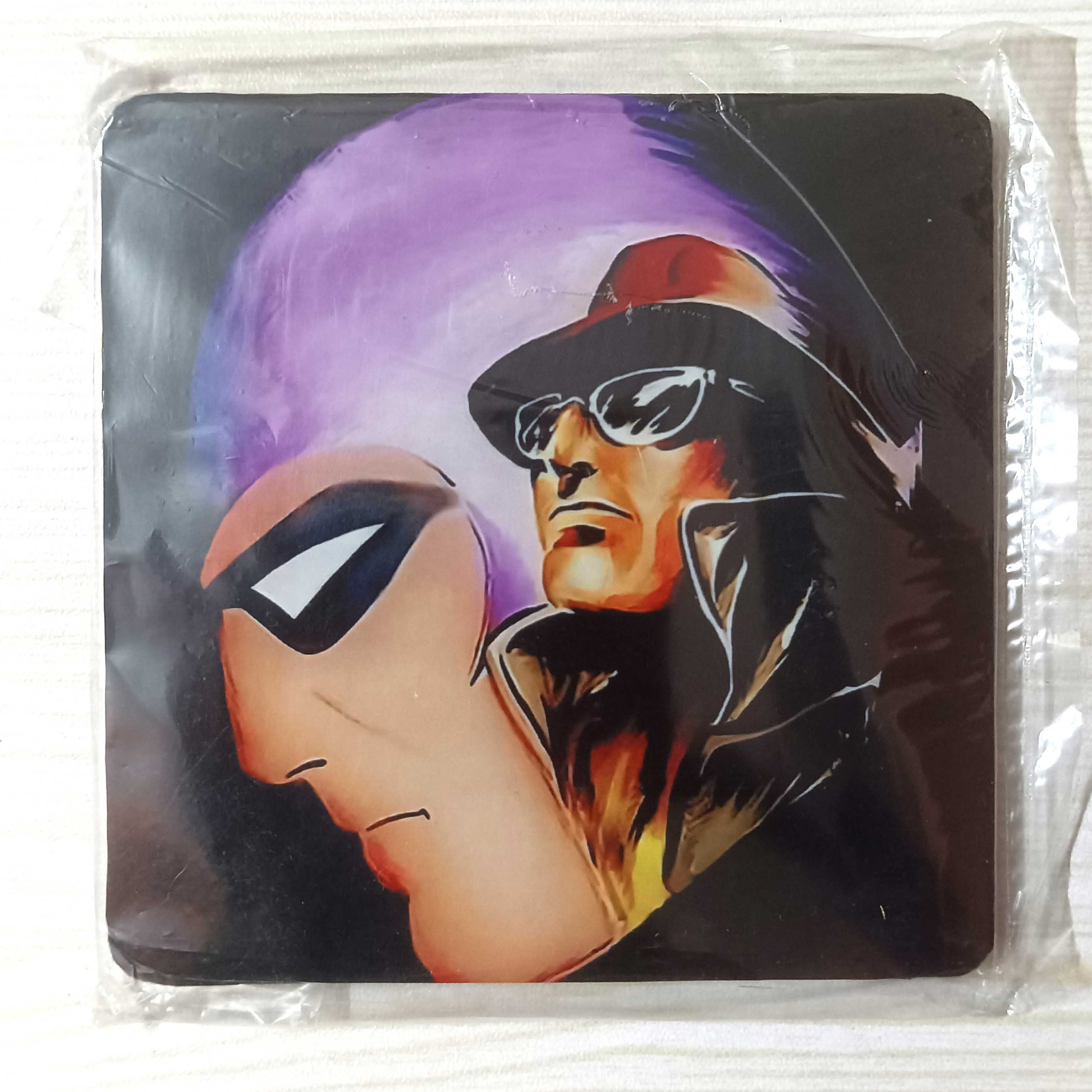 Wooden Coaster Fridge Magnet Comic Phantom