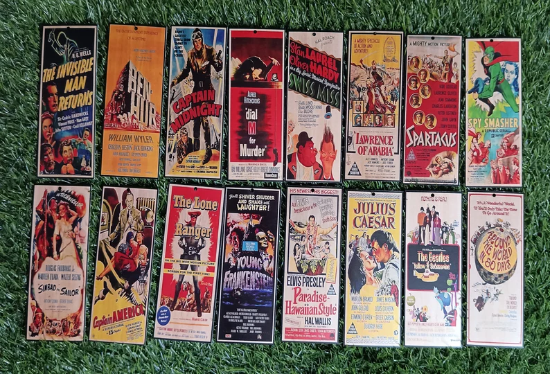 16pcs Classic Hollywood Movies Bookmarks Set4