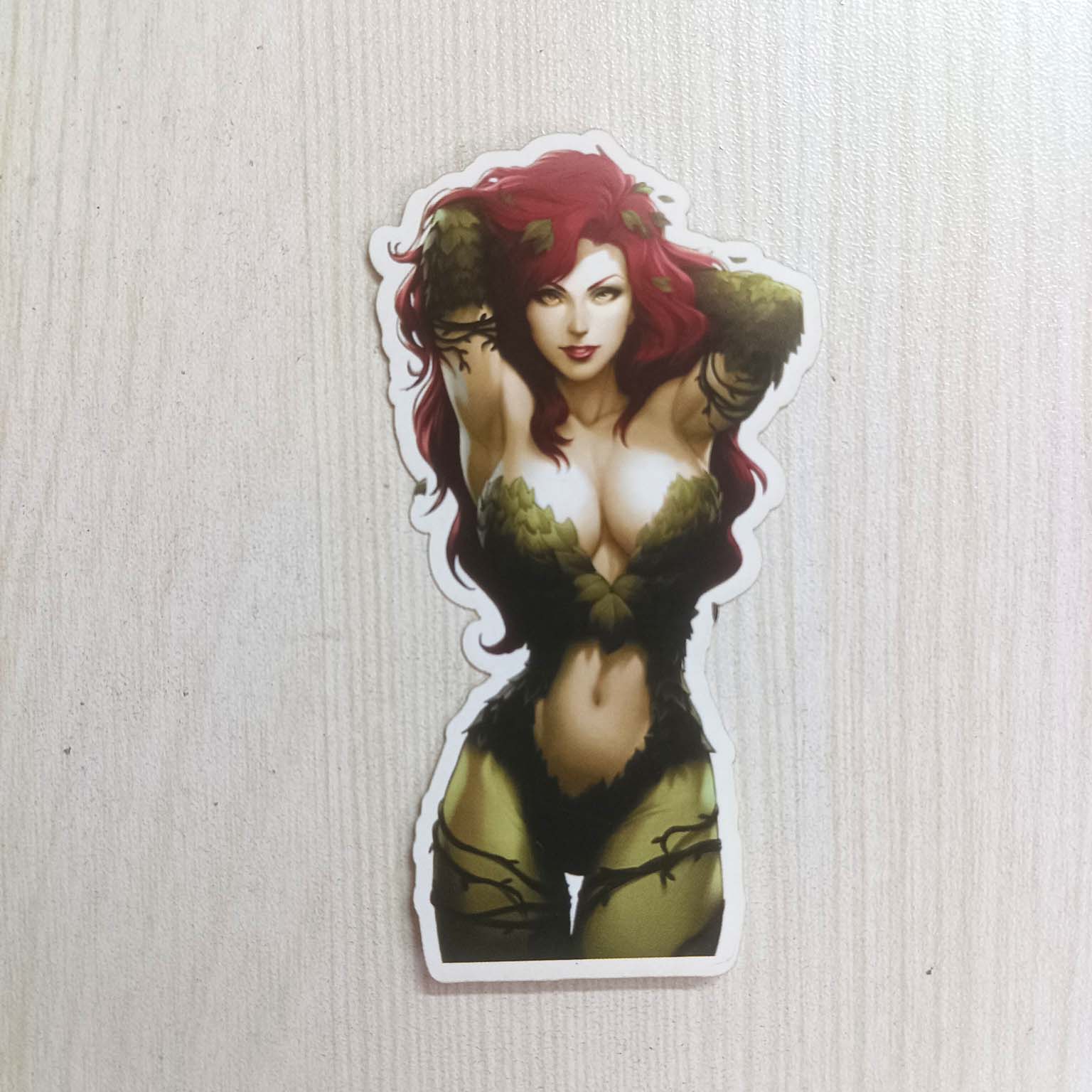 PVC Green Lady Poison Girl Women Sticker